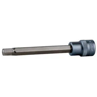 3/8" Bit socket hexagon, long, 4mm 