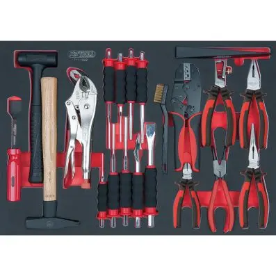 SCS pliers and chisel set, 22 pcs, 1/1 s ystem insert 