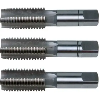 HSS Co hand drill tap set M, 3 pcs, M27x 3 