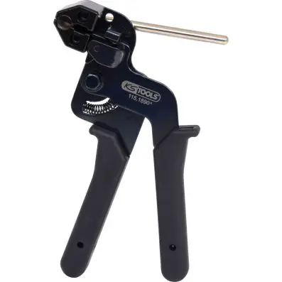 Pliers for stainless steel ball-lock cab le ties 
