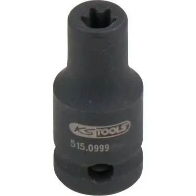 1/4" Torx E impact socket, short, E5 