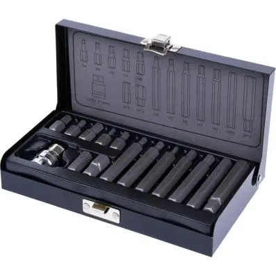 10mm Bit set, 15 pcs, hexagon 