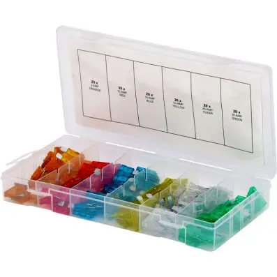 Automotive fuses assortment, 5-30A, zinc , 120 pcs 
