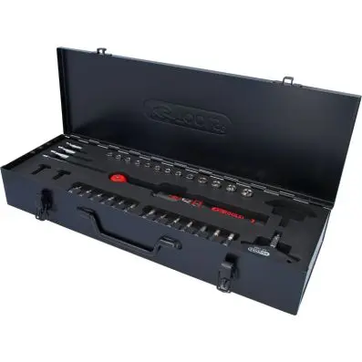 1/4" ERGOTORQUE®precision torque wrench toolkit with rotary mushroom ratchet hea 