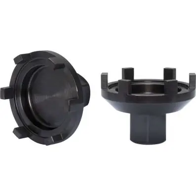 Groove nut socket for differential nuts 