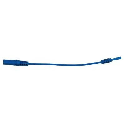 4.0 mm input socket on 2.5 mm test adapt er socket, flat (blue) 