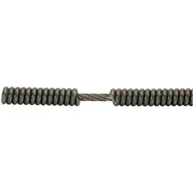 Replacement spiral with steel inner core for pipe cleaners, Ø 8mm, 10m 