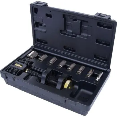 Clutch centring tool set Ø 15.0-28.0 mm with centring sleeves, 11 pcs 