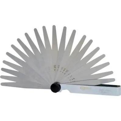 Feeler gauge, 20 blades, 0,05-1mm 