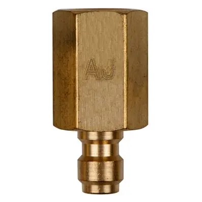 Adaptor piece M10x1.0 internal thread an d 1/4" hose connection 