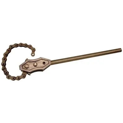 BRONZEplus Chain pipe wrench american ve rsion Ømax.100 mm 