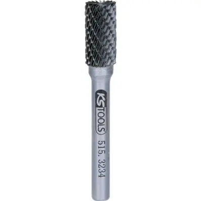 Hard metal cylinder rotary burr form A w ith spur gearing, 10mm 