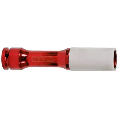 1/2" Aluminium wheel impact socket, extr a deep, 21mm 