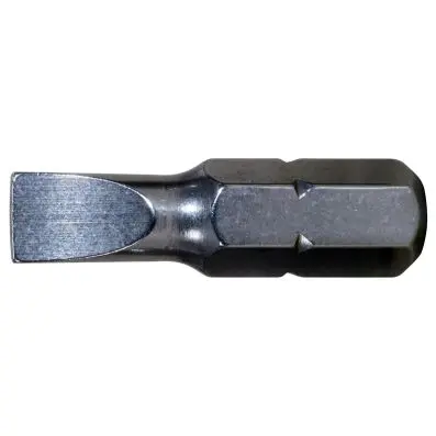 1/4" STAINLESS STEEL bit for slotted scr ews, 25mm, 3mm 