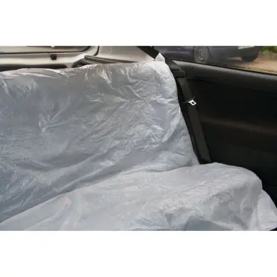 Single-use dual-seat cover, white, pack of 200 