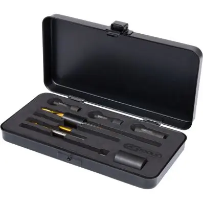 Universal glow plug drill out kit M10 x 1.0, 8 pcs 