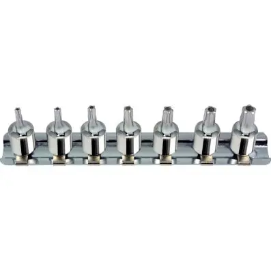 1/4" CHROMEplus Bit socket set five star tamperproof, 7 pcsTS10-TS40 