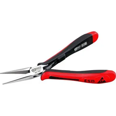 ESD long-nose pliers, straight, with cut , 155mm 