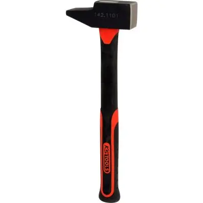 Fitters hammer, French form, fiberglas h andle, 1000g 