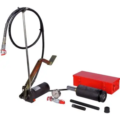 Hydraulic unit 32 t, with hydraulic pump and manometer, 11 pcs. 
