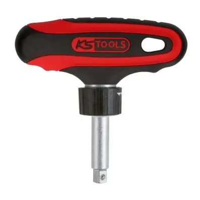 1/4" ERGOTORQUEmax T-handle ratchet, 45 teeth 