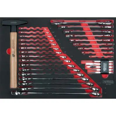 SCS Spanner and hammer set, 31 pcs, 1/1 system insert 