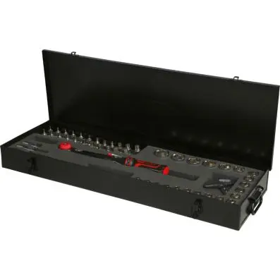 1/2" ERGOTORQUE®precision torque wrench toolkit with rotary mushroom ratchet hea 