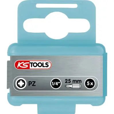 1/4" STAINLESS STEEL bit PZ, 25mm, PZ2, pack of 5 