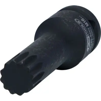 1/2" Impact bit socket for spline( XZN) screws, long, M16 