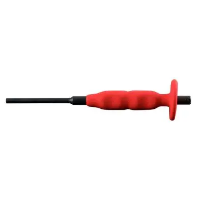 Pin punch with hand protection grip, rou nd shaft, Ø 6mm 