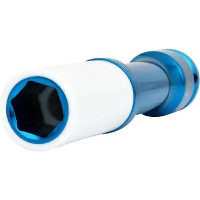 1/2" Aluminium wheel impact socket, extr a deep, 17mm 