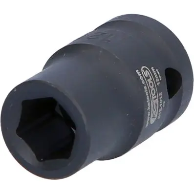 1/2" Hexagon impact socket short, 12mm 