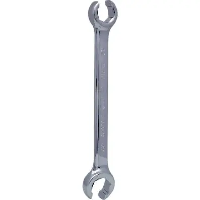 CHROMEplus Open double ring spanner, off set, 19x22mm 