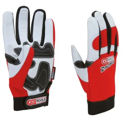 Leather glove for mechanics, vibration-p roof, 11 