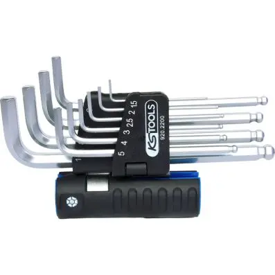 3 in 1 Hexagon key wrench set,10 pcs lon g, ball ended 