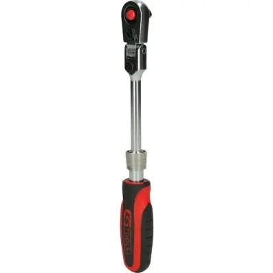 1/4" SlimPOWER telescopic-joint reversib le ratchet, 72 teeth 
