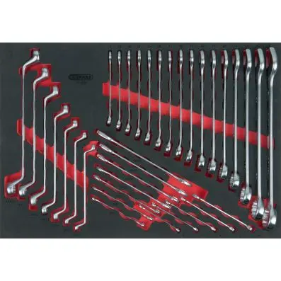 Wrench set, 35 pcs, 1/1 system insert 