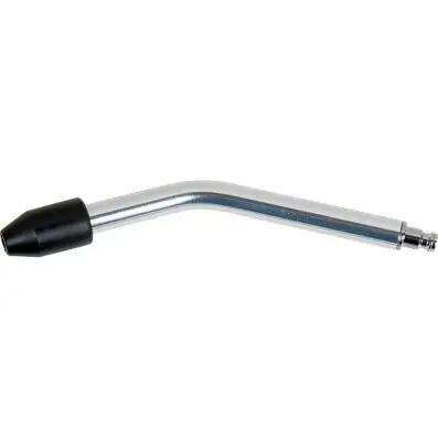 Pressure pipe with rubber cap, angled 