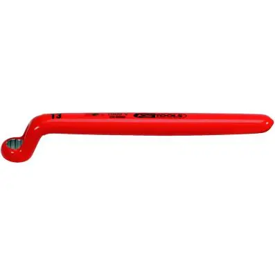 Ring spanner with protective insulation, offset , 27mm 