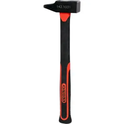 Fitters hammer, French form, fiberglas h andle, 250g 