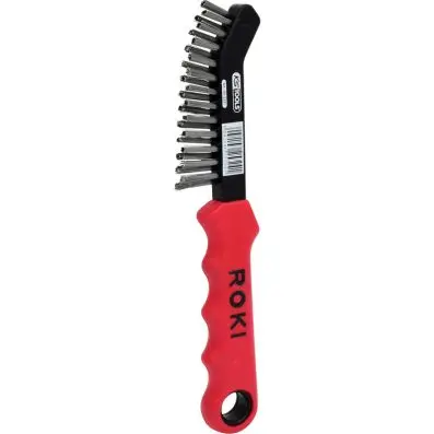 Steel wire brake saddle wire brush 2 row ed, straight and tapered point 