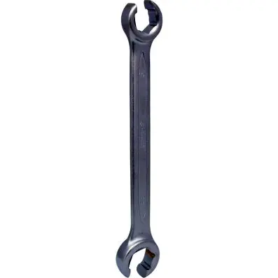 Open double ring spanner, offset, 19x22m m 