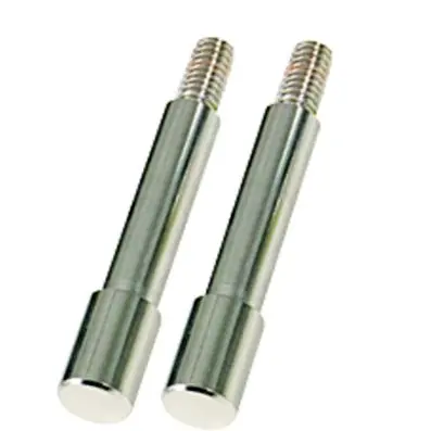 Round adaptor, pack of 2, chrome plated, 10mm 