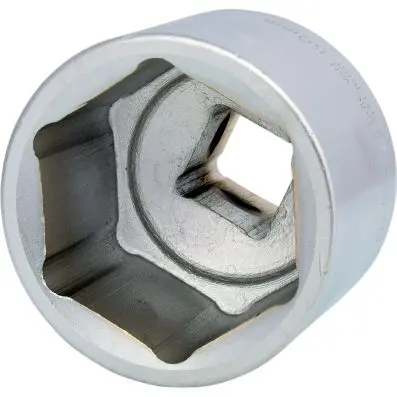 1" Hexagonal socket, short, 60mm 