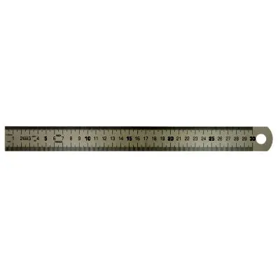 Semi-flexible steel rule, 1000mm 