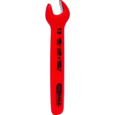 Open-end wrench with protective insulati on, 13mm 