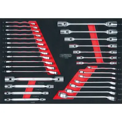 SCS wrench set, 30 pcs, 1/1 system inser t 