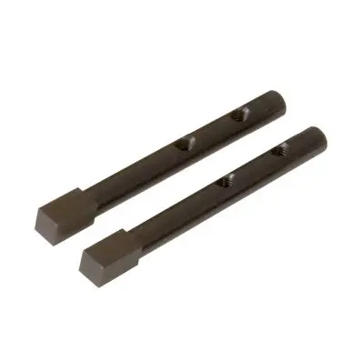 Square adaptor, pack of 2, burnished, 10 mm 