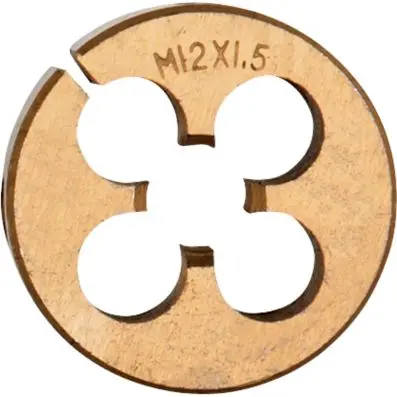 HSS TIN Threading die M12x1.50 