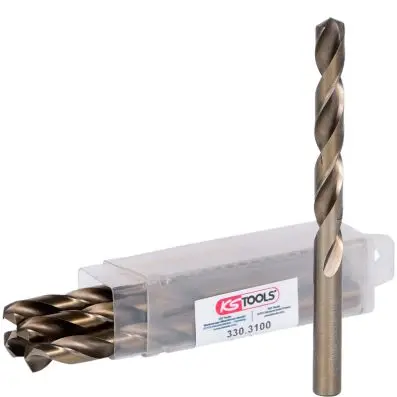 HSS-G Co 5 twist drill, pack of 5, 10,0m m 